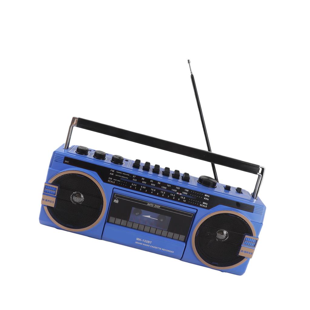 AM FM SW Cassette Player Vintage Great Sound Quality USB Port 3.5mm In Tape Recorder