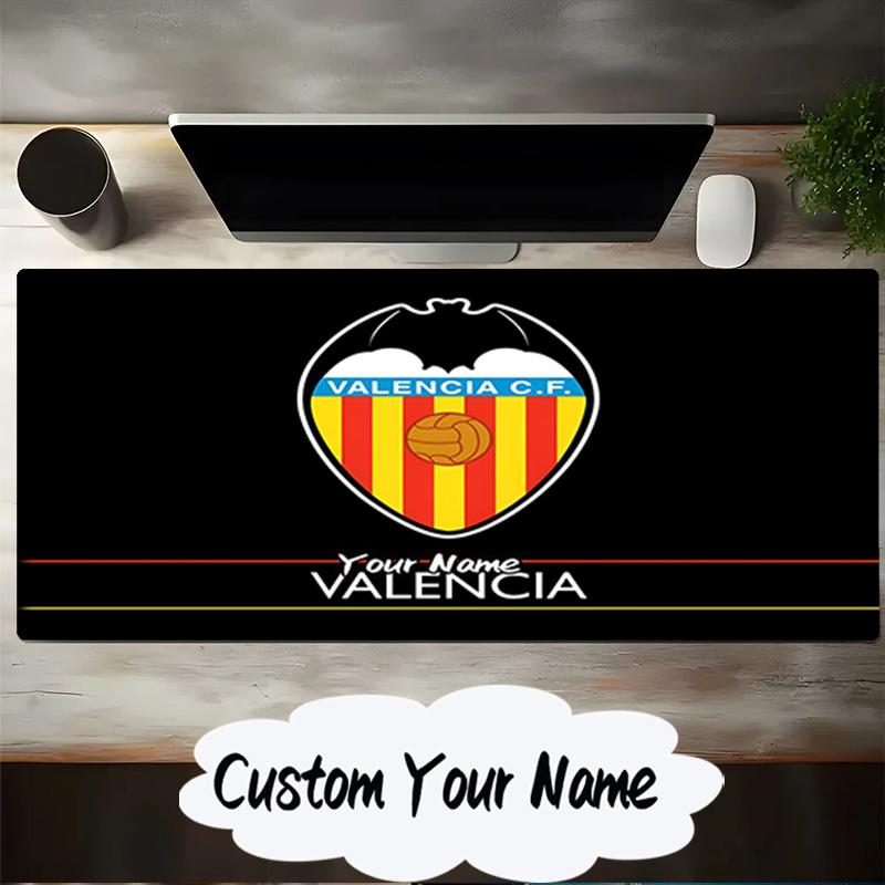 Custom Name Mouse pad Valencia Crest Design Mouse pad, Gaming Mouse Pad, keyboard pad, Desk Decor for computer notebook Fan Birthday Gift