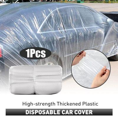 Oblečení do auta Jednorázové oblečení do auta Materiál PE fólie Kryt na auto Transparentní Zahuštěný Prachotěsný Odolný proti dešti Odolný proti prachu