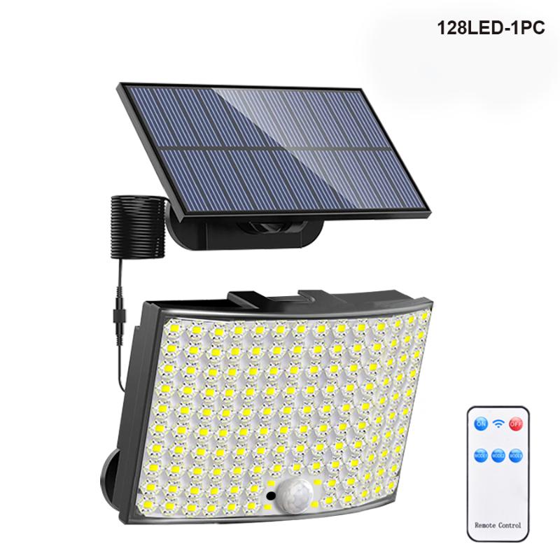 106 LED solární venkovní světlo, 348 LED reflektor, 228LEDIP65 vodotěsný pohybový senzor, detekce lidského těla, solární světlomet, bezpečnostní světlo, 3 režimy