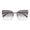 Alexander Mcqueen Classic Lightweight Alloy Frame Butterfly Sunglasses Men Sunglasses Silver AM0342S001RUTHENIUM-RUTHENIUM-