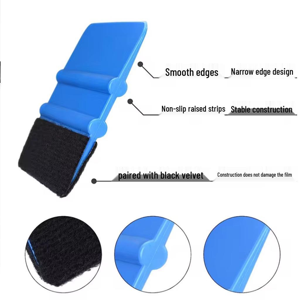 Plastic Car Film Application Squeegee 10x7 cm - Perfect for Car Wash, Seam Filling, and Advertising.