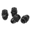 4Pcs ORB Male Fitting Aluminum Alloy 1500PSI O Ring Male Flare Adapter for Oil Cooler Fuel Pump 8AN ORB To 8AN