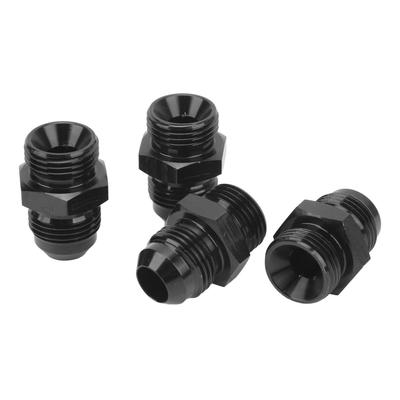 4Pcs ORB Male Fitting Aluminum Alloy 1500PSI O Ring Male Flare Adapter for Oil Cooler Fuel Pump 8AN ORB To 8AN