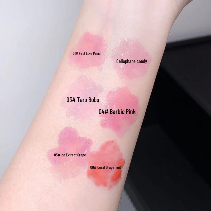 Shaqinuo Farbwechselndes Schimmer-Lipgloss-Set mit feuchtigkeitsspendendem, glänzendem Finish