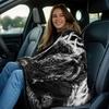 Viking Warrior Norse God Odin Flannel Blanket Nordic Mythology Black White Art Soft Throw Cover Men Gift