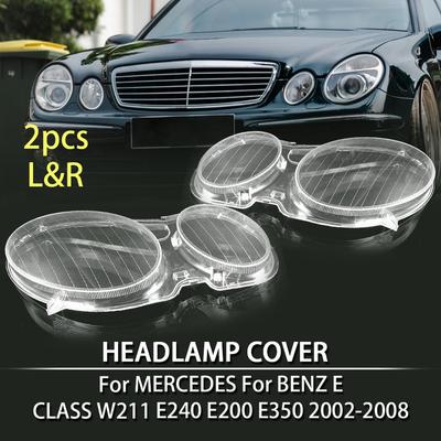 Lentilles de Phare de Voiture Coque de Remplacement pour Phare Gauche Droite Pour MERCEDES Pour BENZ Classe E W211 E320 E350 2006-2008