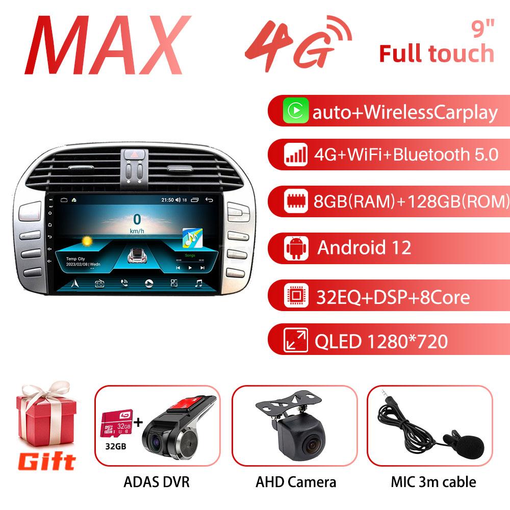 2 Din Carplay Car Multimedia For Fiat Bravo 2007-2012 Android Car Radio Stereo GPS Navigation Head Unit Autoradio Audio 4GLTE