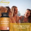 B-complex vitamin capsules, B-complex nutrition, adult dietary supplements, suitable for both men and women.