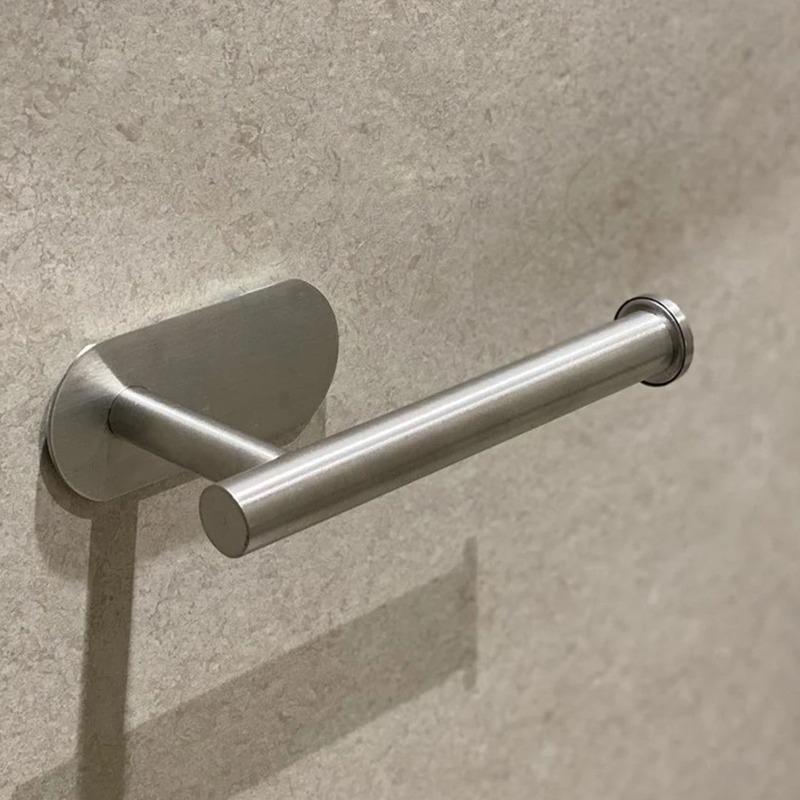 Stainless Steel Toilet Paper Holder – Wall Mount Punch Installation Roll Tissue Dispenser for Bathroom Kitchen and Washroom