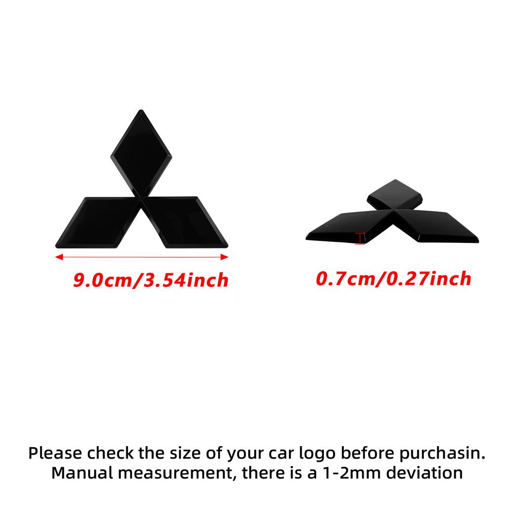 Car Logo Front Rear Stickers Decoration Badge Accessories For Mitsubishi 9 Ralliart ASX L200 Colt Outlander Pajero Lancer Cross