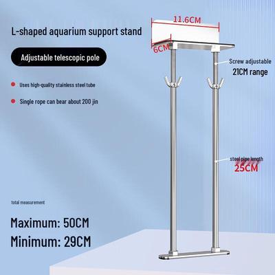 ZISIZ Adjustable Stainless Steel L-Shaped Sink Support Frame