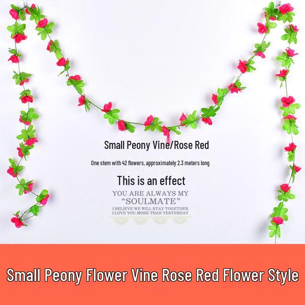 Artificial Rose Garland for Wall Hanging and Indoor Decor