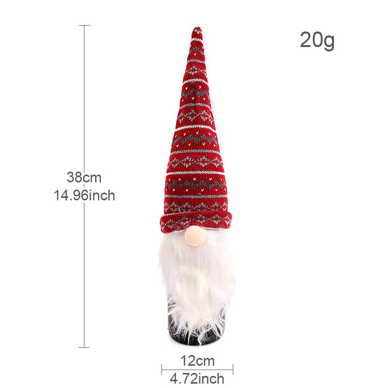 Cross-Border Christmas Wine Bottle Gown - Festive Red Wine Cover for Home Dining Table Decor.
