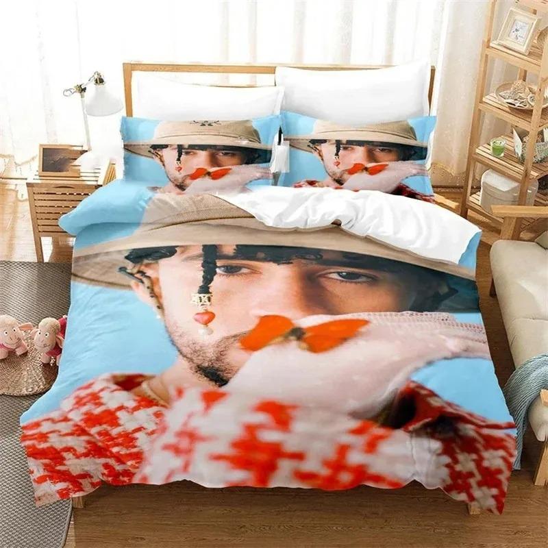 Un Verano Sin Ti Bedding Set Bad Bunny Duvet Cover Bedroom Comforter Single Twin King Size Quilt Cover Home Textile