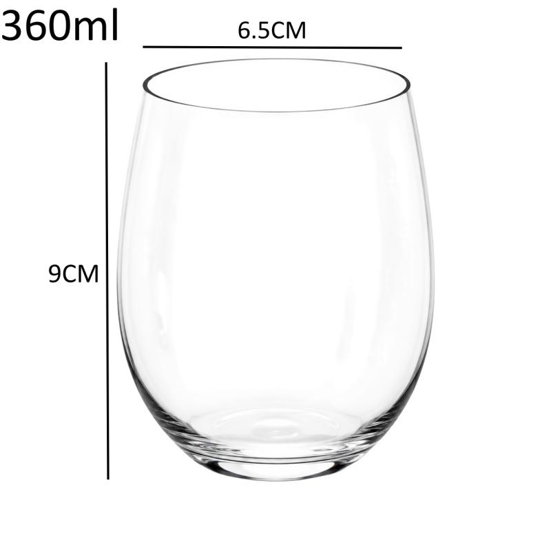 Plastic Ribbed Wine Glass Cocktail Glass Shatterproof Transparent Beverage Cup for Weddings Gatherings and Events