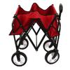 Foldable Camping Trolley Height Adjustable Large Capacity Heavy Duty Portable Collapsible Camping Wagon Cart for Outdoor