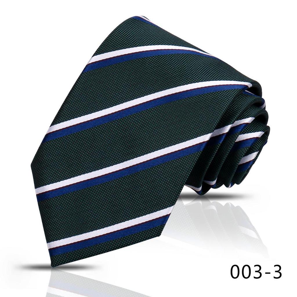 Hochwertige Herren-Seidenkrawatte, 8 cm breit, für Business und Hochzeitsanzug, mit diagonalen Streifen und Karomuster