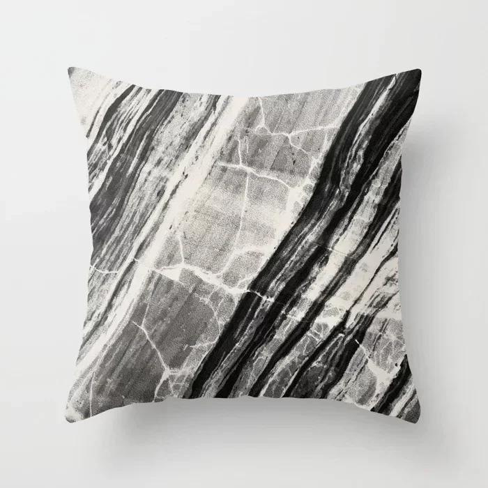 Black Throw Pillow Case Geometric Heart Letters Piano Fashion Girl Cushion Covers Home Sofa Chair Decorative Pillowcase 45X45Cm