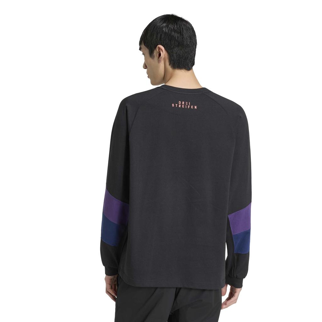 BRAND LOVE V7837 4L [Adidas] Long-Sleeve T-Shirt L/S Men's Black/Violet (KV5891)