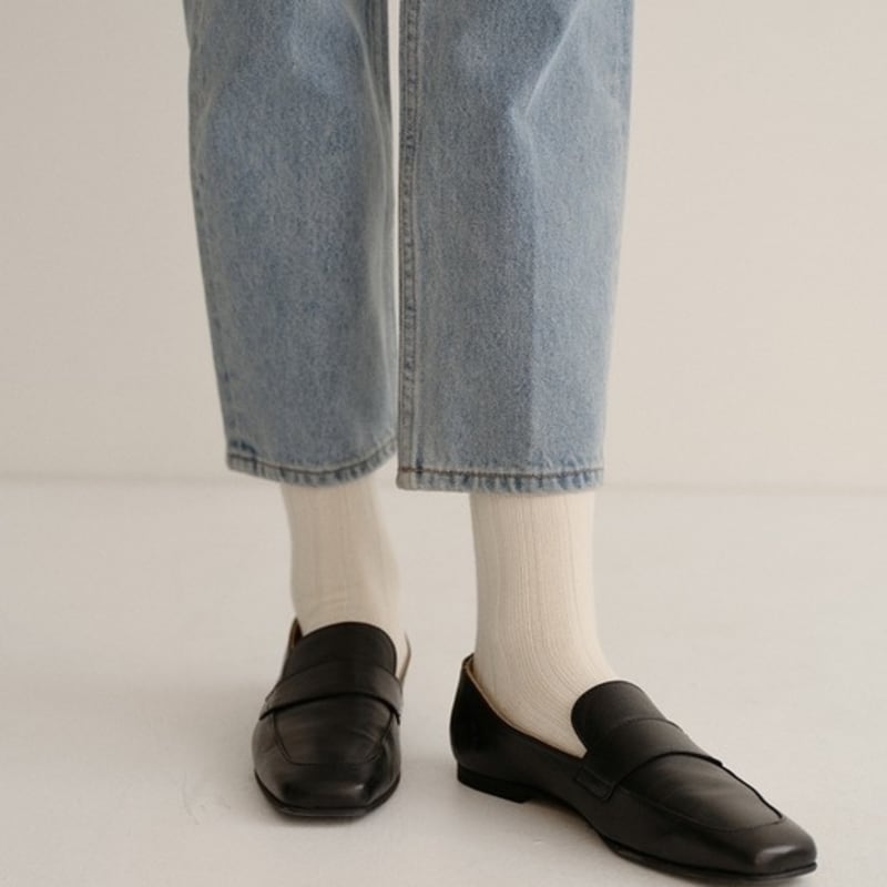 blank03 essential cotton rib socks (4colors)