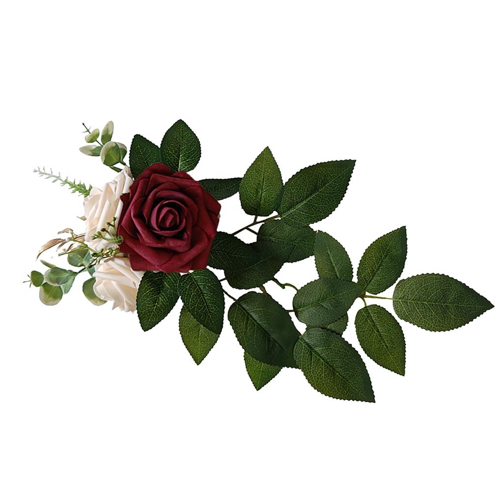 Artificial Chair Back Flower Lifelike Reusable Wedding Aisle Floral Decoration for Indoor Outdoor