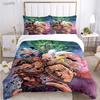 Doppelbett One Punch Man Ganzjahres-Bettbezug Bettdecke Bettwäsche-Set Weicher Steppdeckenbezug und Kissenbezüge Jugendliche Einzel-/Doppel-/Queen-/King-Size