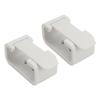 2PCS RV Curtains Clips High Hardness White Side Curtain Hold Down Holdback Retainer for Campers Buses
