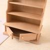 Antique Miniature Library Shelf 1/12 Scale Wooden Display Cabinet For Dollhouses Enthusiasts