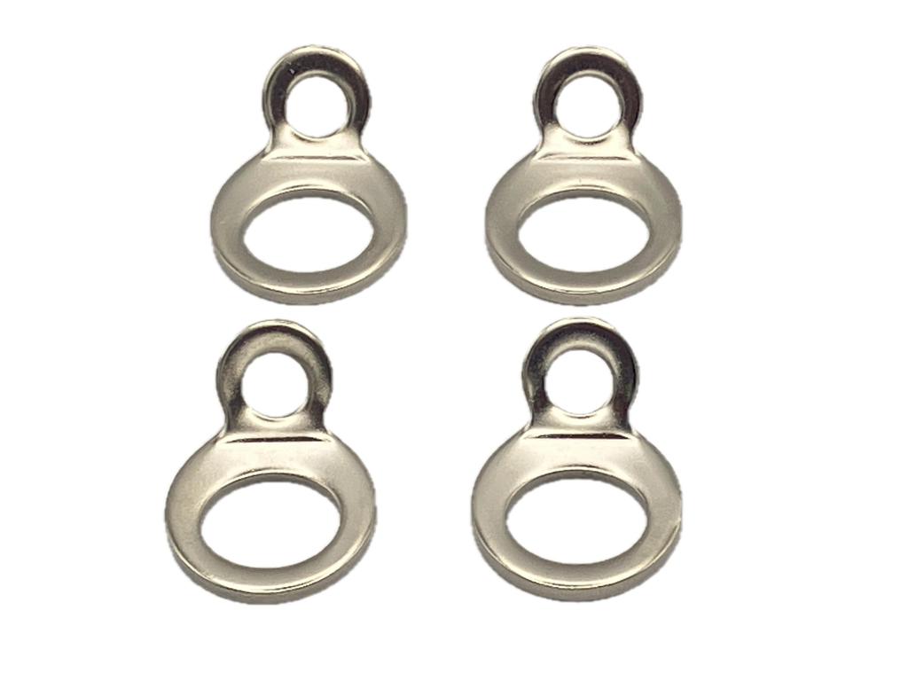Set of 4 Tie Down Strap Rings Anchor Hooks Trailer Anchors O Rings Fixed