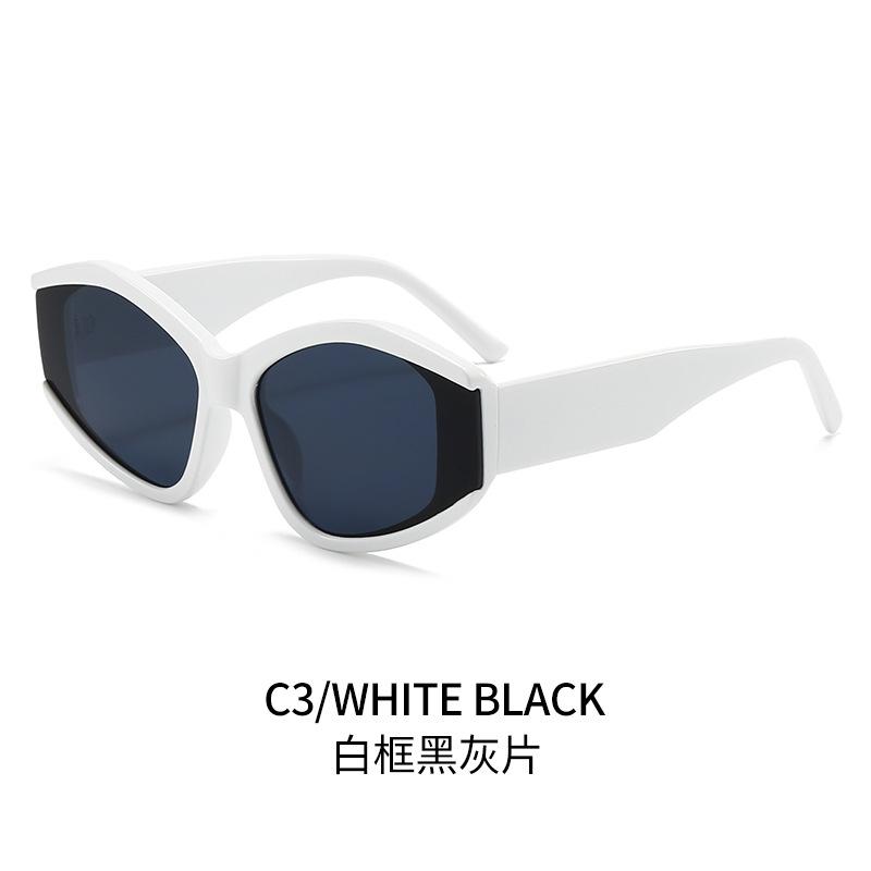New personalized polygon trend sunglasses women's fashion glasses travel vacation sunscreen versatile sunglasses
