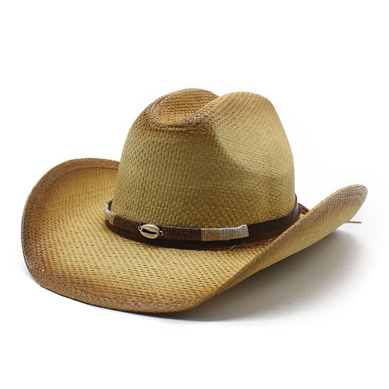 Western Cowboy Hat Men'S Outdoor Straw Hat Versatile Tide Spray Paint Straw Hat Men'S And Women'S Personalized Straw Hat