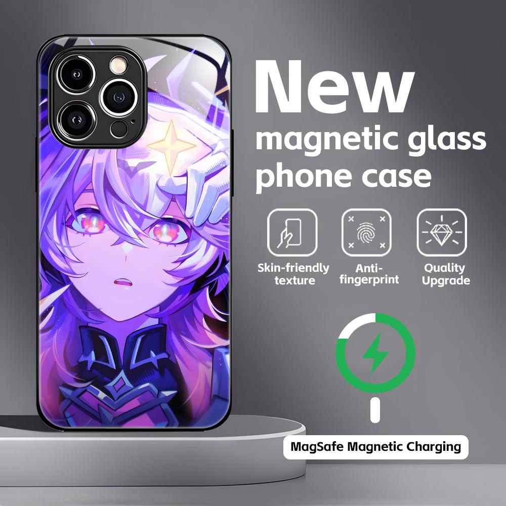 Genshin Impact Durin Phone Case For iPhone17 16 15 14 13 12 11 X XR XS 8 Plus Mini Pro Max Glass Magnetic Case