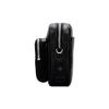 MCM Black Visetos Monogram Crossbody Camera Bag with Silver Logo Plate & Webbing Strap for Daily & Travel Use
