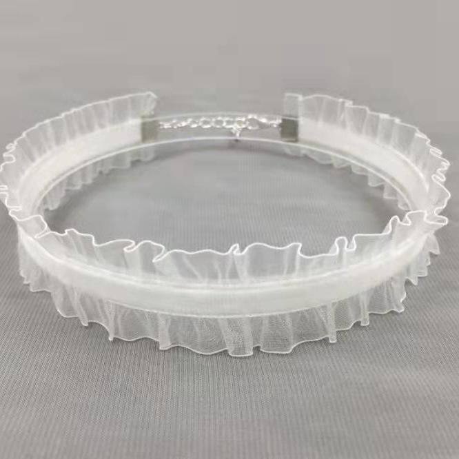 

Elegant Korean Satin Flower Choker Necklace