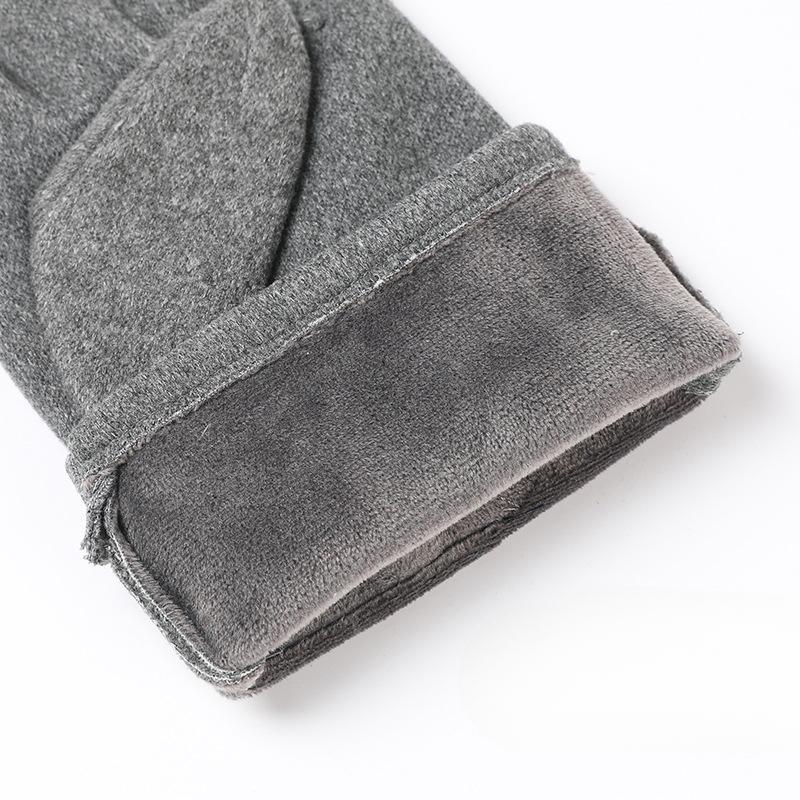 Warm Gloves for Outdoor Riding Men's Sports Warm Touch Screen Windproof Rabbit Velvet Plus Velvet Autumn and Winter Coldproof Gloves
