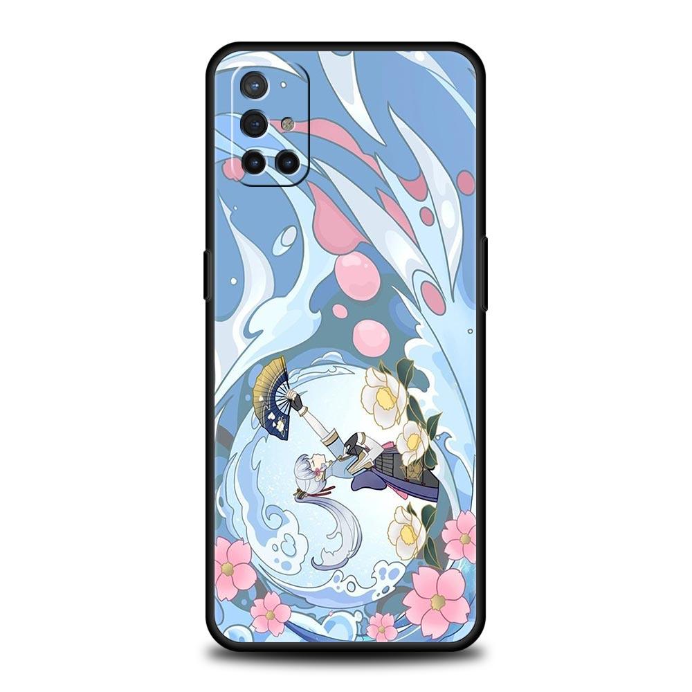 Genshin Impact Cartoon Logo Phone Case For OnePlus 10 9 Pro 9T 10R 9R 9RT 8T 8 7 6T 7T Nord 2T CE 2 5G N200 N10 N100 Black Cover