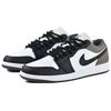 Jordan Air Jordan 1 Cushioning Slip Resistant Low top Vintage Basketball Shoes Unisex Black Brown 553558-152(Team679-X2M)