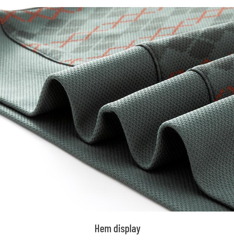 Men's Long Sleeve Rhombus Print Lapel T-shirt - Fake Two-Piece Casual Top