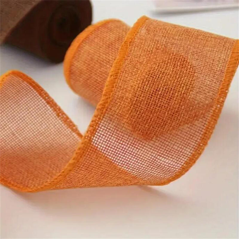 Imitation Linen Decorative Roll Ribbon Wedding Holiday Decoration Gift Multi-purpose Packaging Rope Decorative Woven Tape