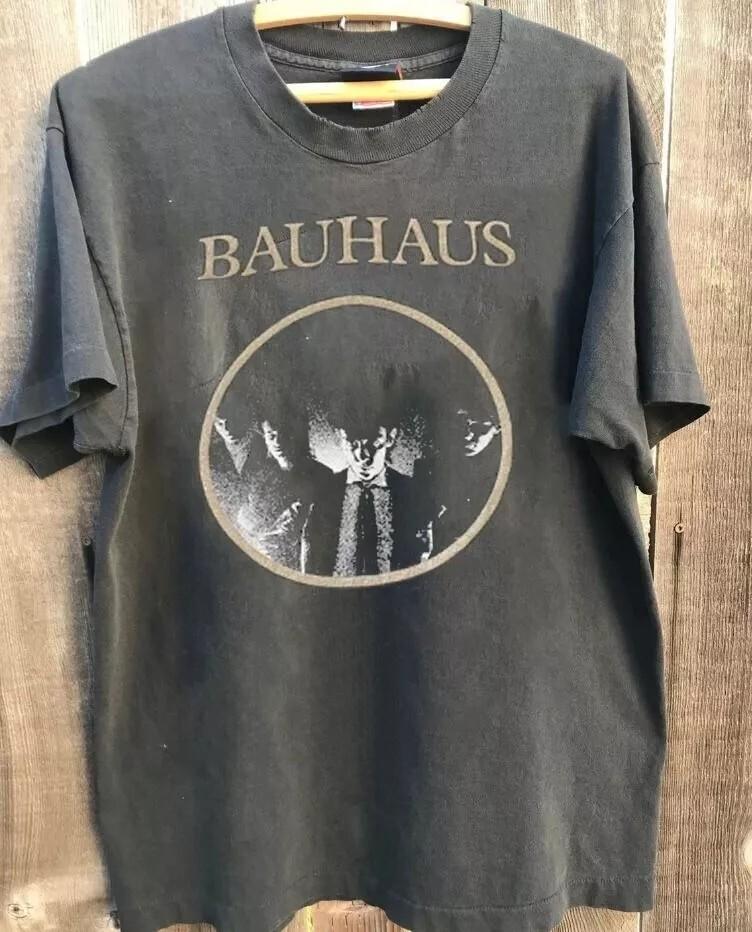 Bauhaus Shirt, Bauhaus Band Graphic Charcoal Cotton T-shirt Unisex S-5XL Unisex T-Shirt S