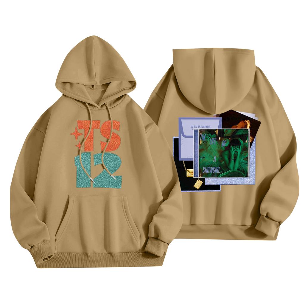 Women's Fashion Lightweight Long Sleeve Pullover With Pockets  Print Hoodie