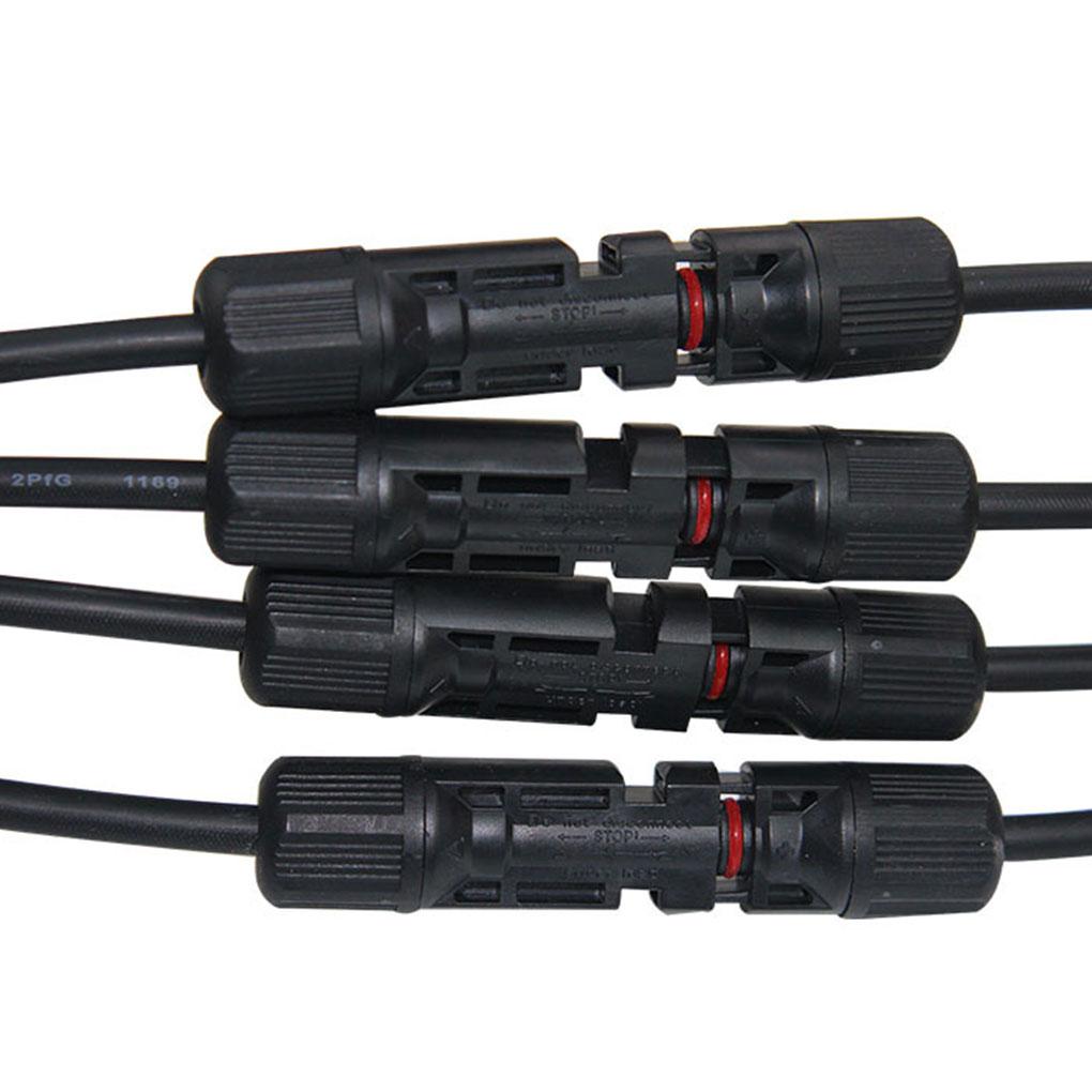 Y Type Solar PV Branch Parallel Cable Connector Adapters 1 To 4 Way Solar Panel Connector For Photovoltaic System