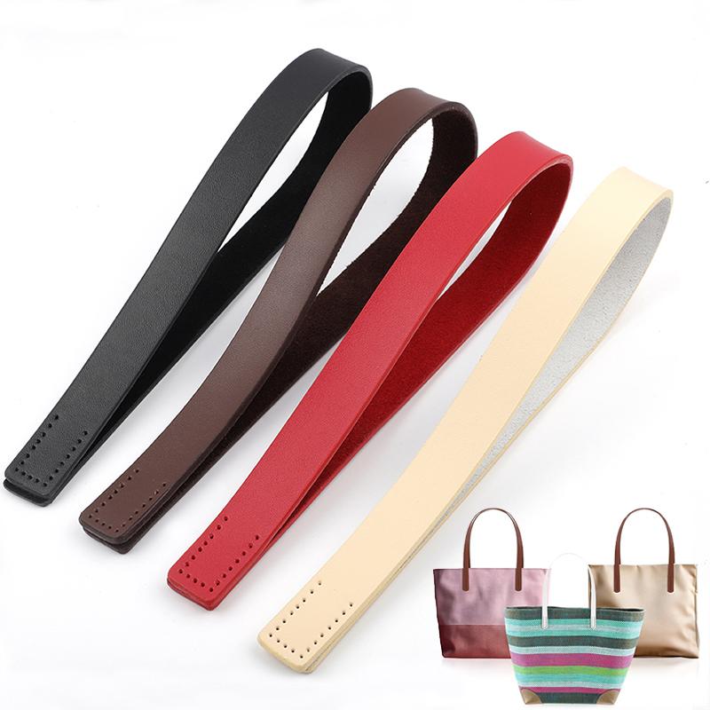 2pcs 50cm Leather Shoulder Bag Strap Sew On Purse Handles Replacement for Women Crochet Bags Handbag Belt DIY Accessories