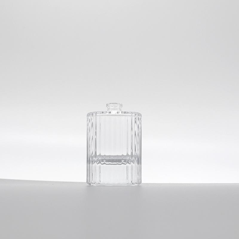 Spot 50ml Vertical Stripe Transparent Spray Perfume Sample Bottle