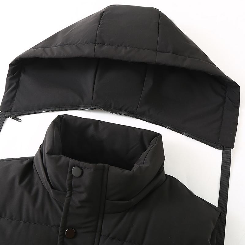 Plus Size S-8XL Winter Sleeveless Jackets for Men Outerwears Hooded Fashion Casual Thick Men's Warm Vests