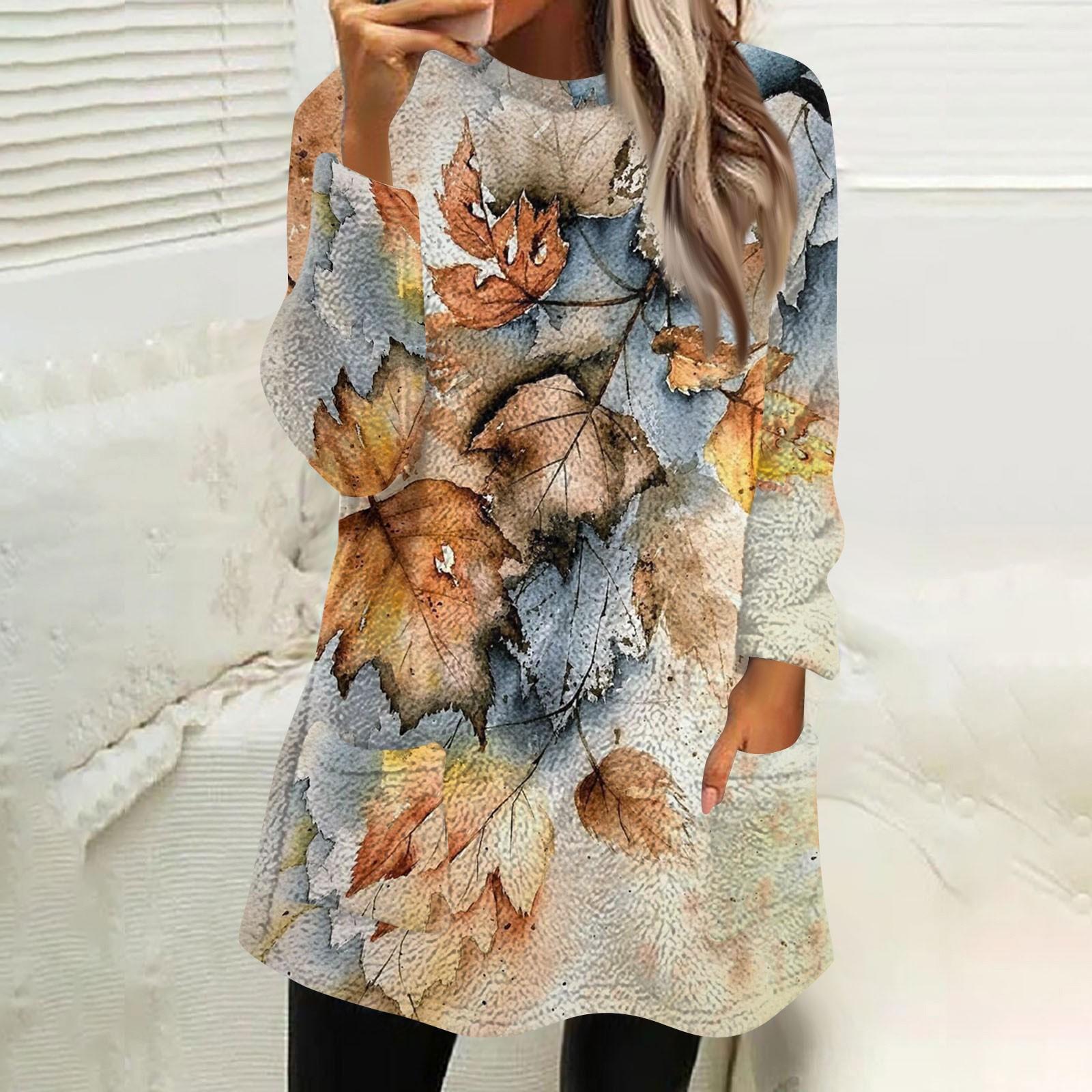 

Женская мода повседневная плюшевая толстовка с длинным рукавом с принтом и карманами XXXL