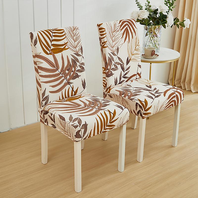 Printed Chair Covers Adjustable Dining Chair Cover Big Elastic Chairs Protector Kitchen Wedding Desk Stretch Modern Geometric