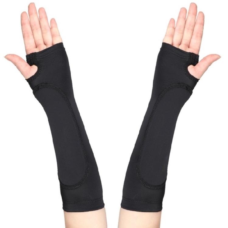 Forearm Cover Sleeve Pair for Passing Work, Thumb Hole Stretchy Fabric Design for Gym Practice and Team Use Daily