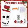 Christmas Funny Expression Decorative Sticker Holiday Atmosphere Refrigerator Sticker Christmas Snowman Decoration Wall Sticker